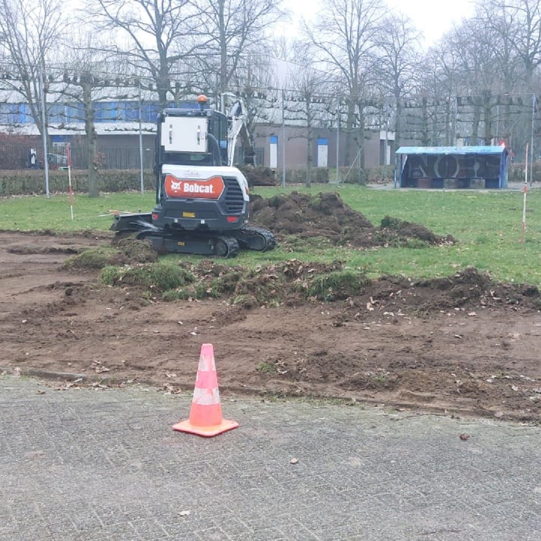 Aanleg beweegpark.